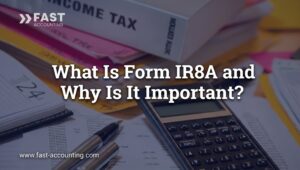 what is form ir8a